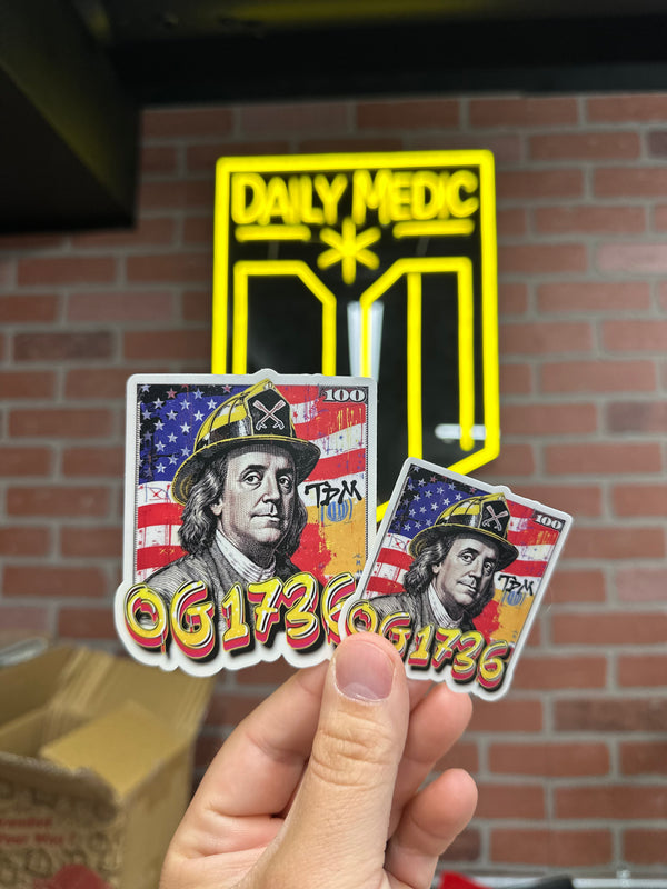 Ben Franklin - OG 1736 Sticker