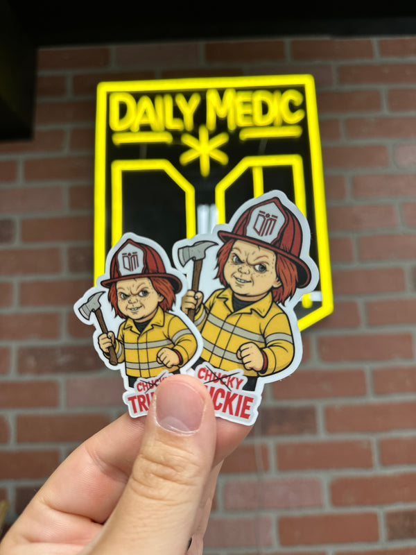Chucky Truckie Sticker