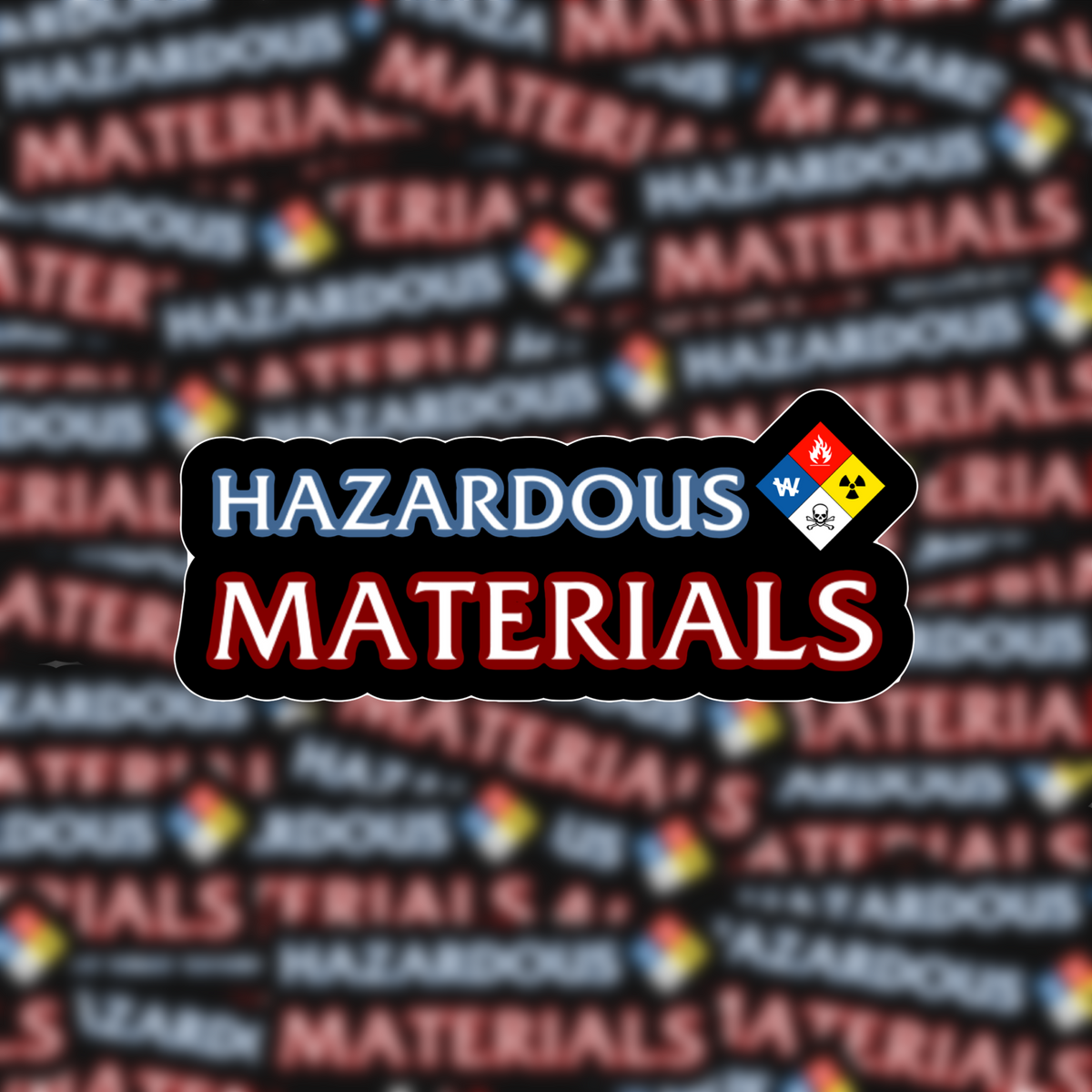 Hazardous Material Law and Order Sticker