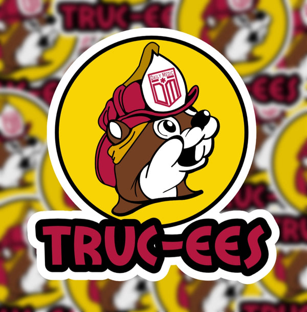 Truc-ees Firefighter Sticker