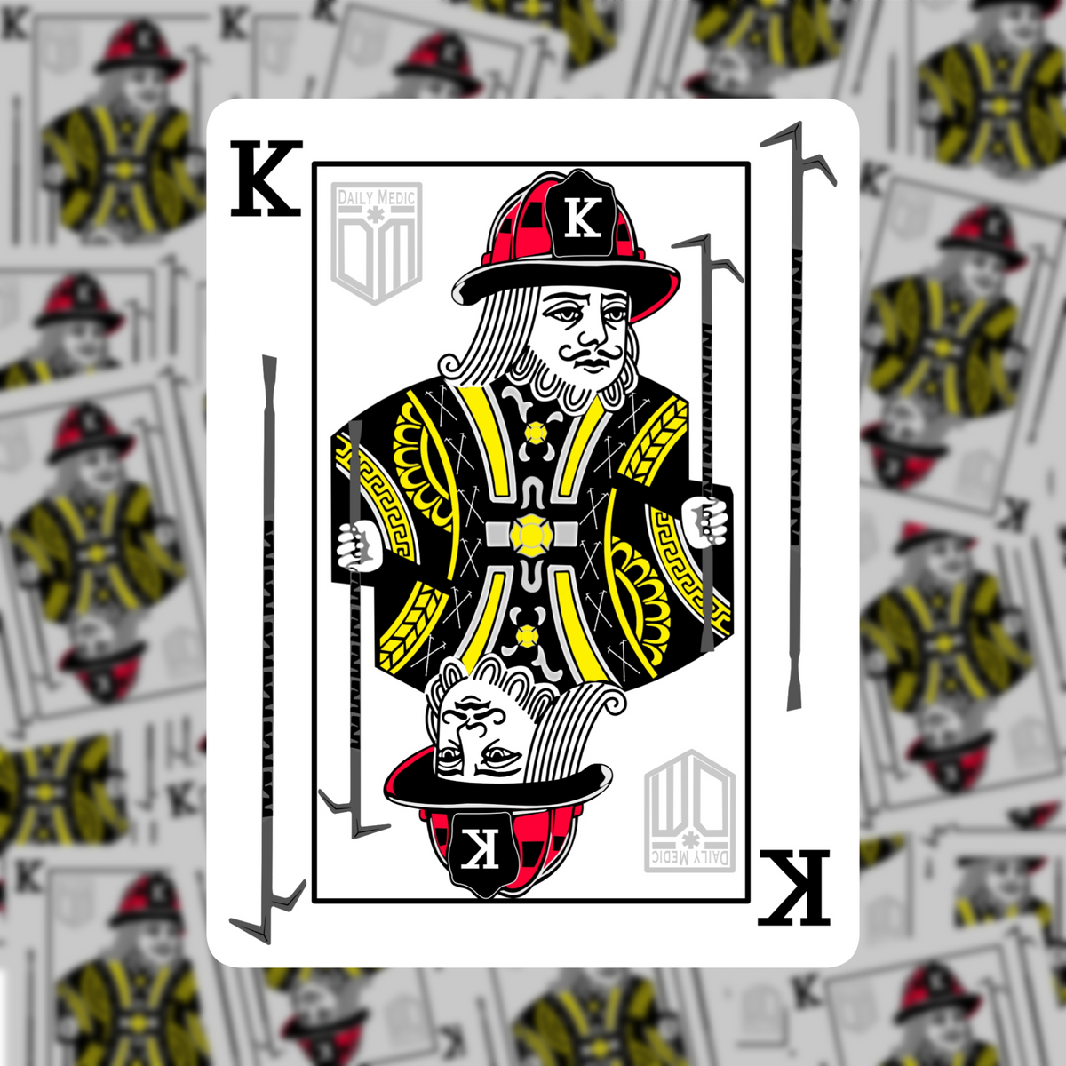 King of Hooks Playing Card Sticker