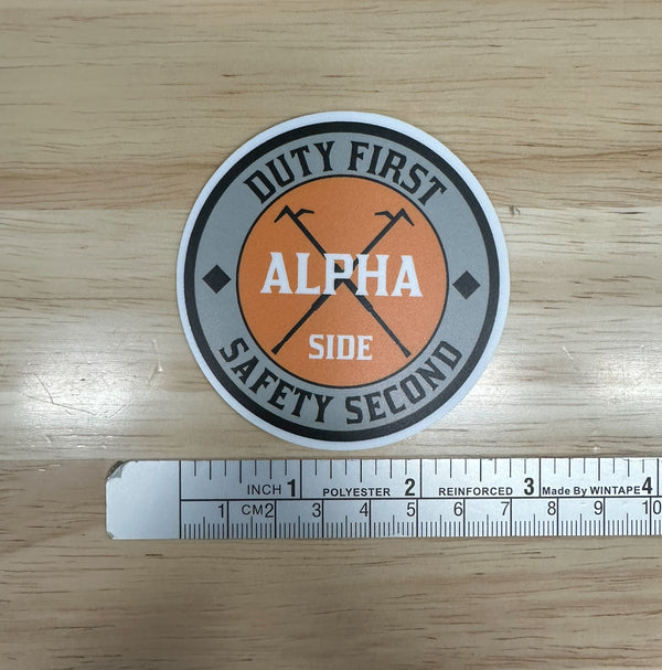 Duty First : Safety Second Sticker
