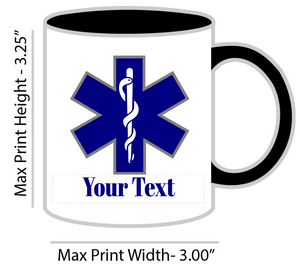 11oz Custom Star of Life Mug