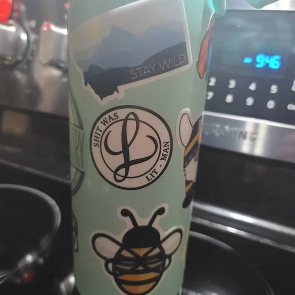 Shit Was Lit Man - Sticker