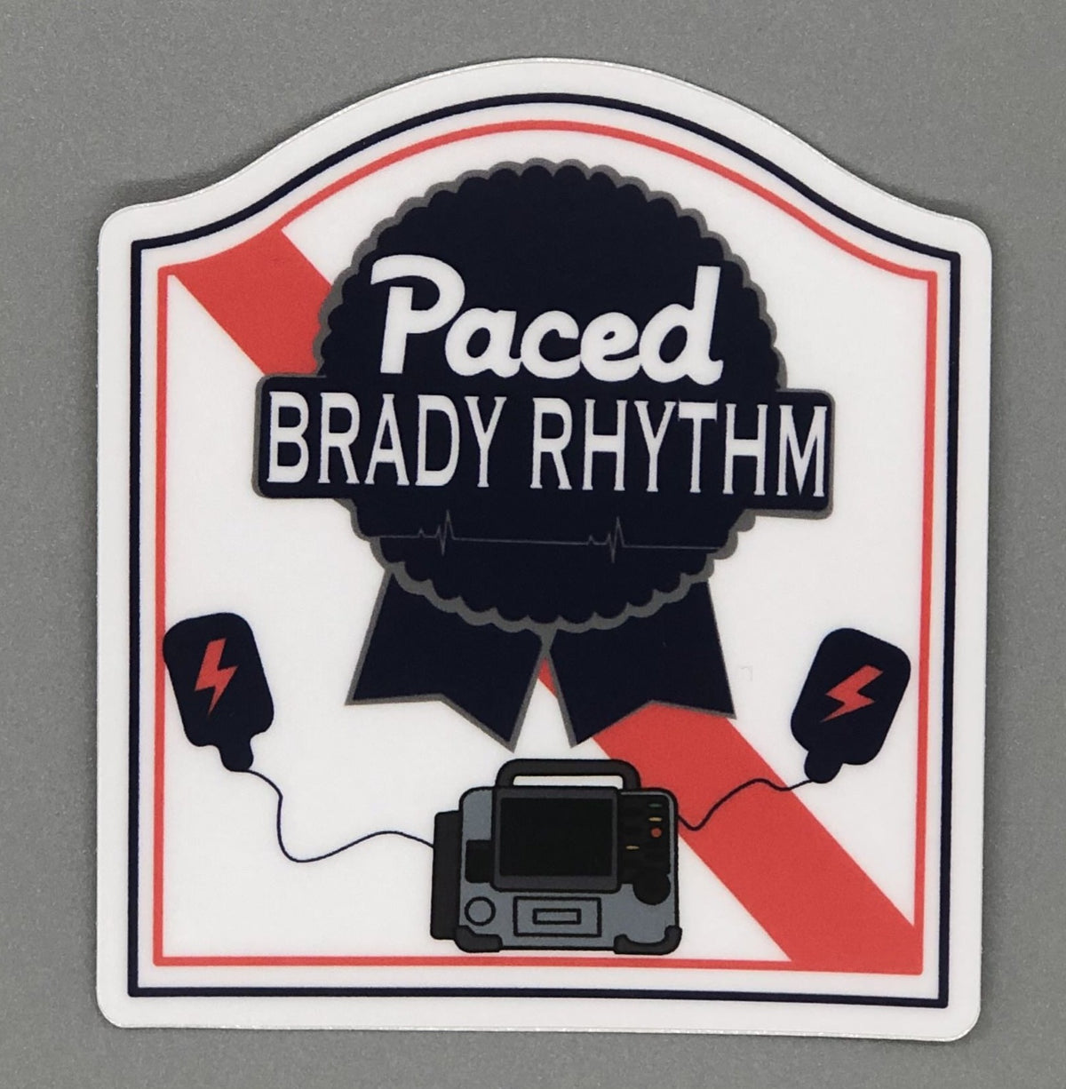 Paced Brady Rhythm Sticker