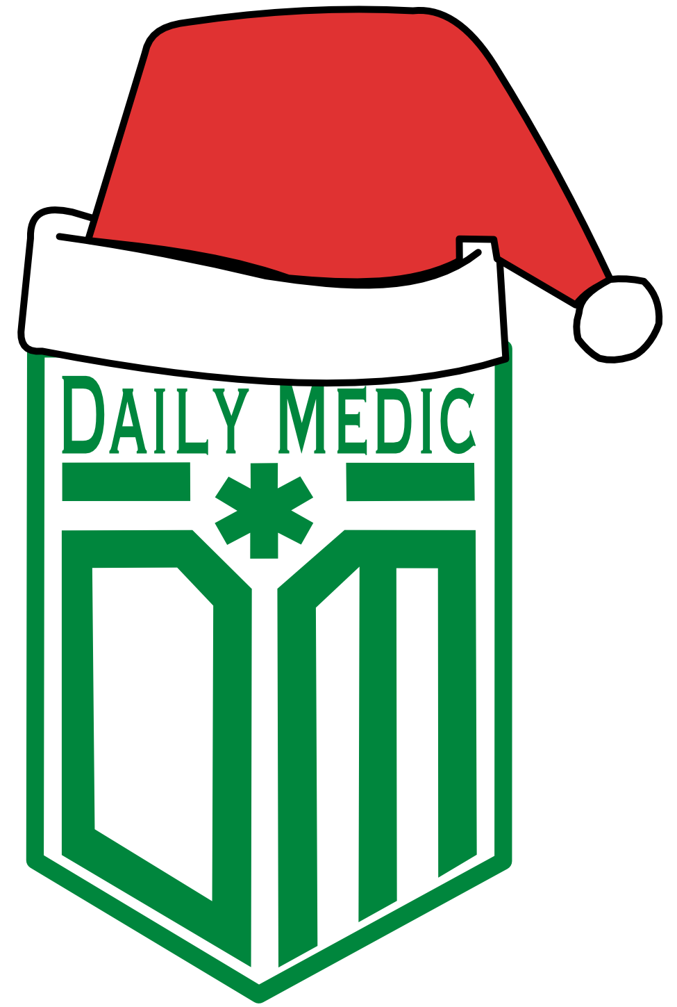 The Daily Medic - Seasonal Logo Sticker - Free Gift over $25 Purchase