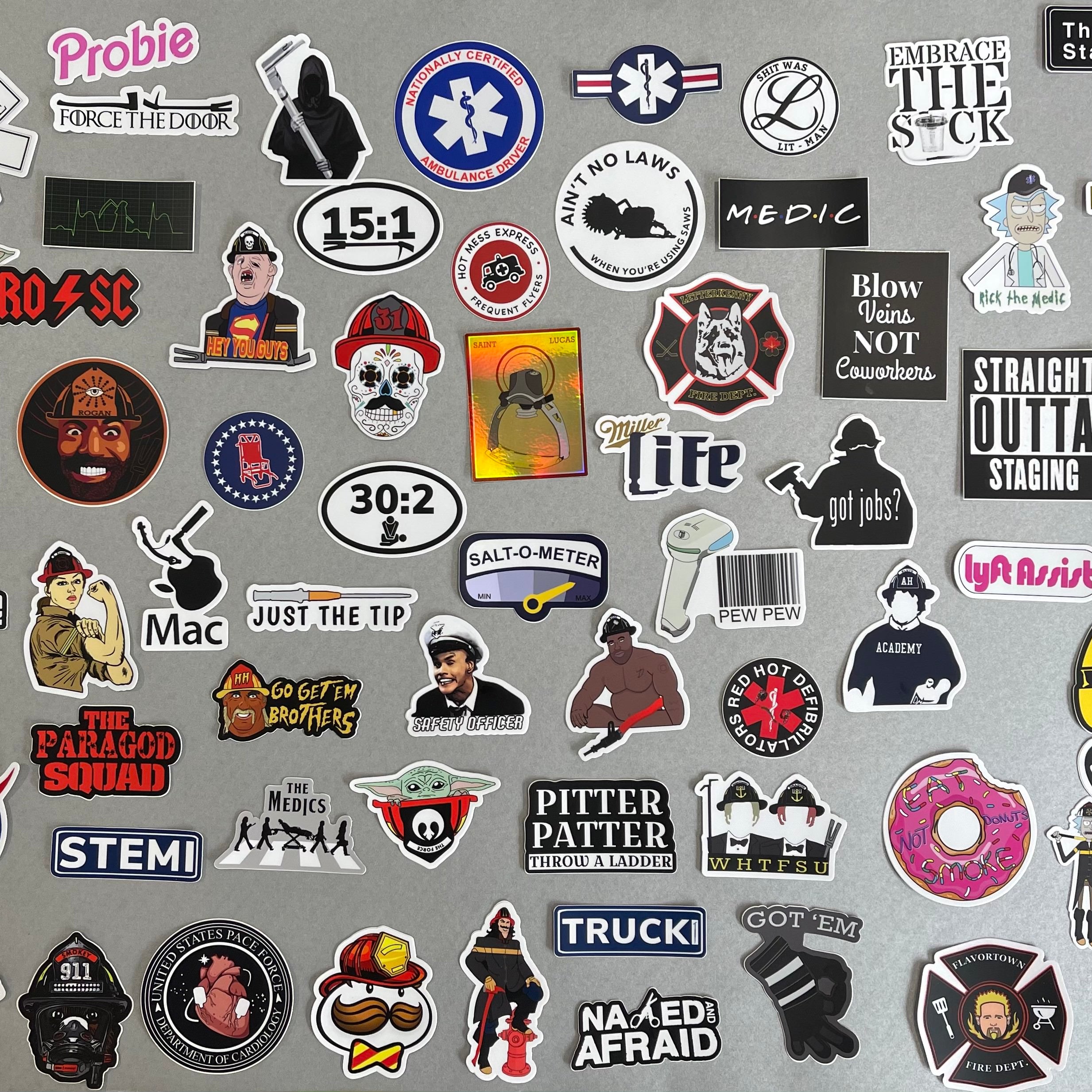 Fire Fighter Qr Code Sticker Firefighter Stickers – Tagged