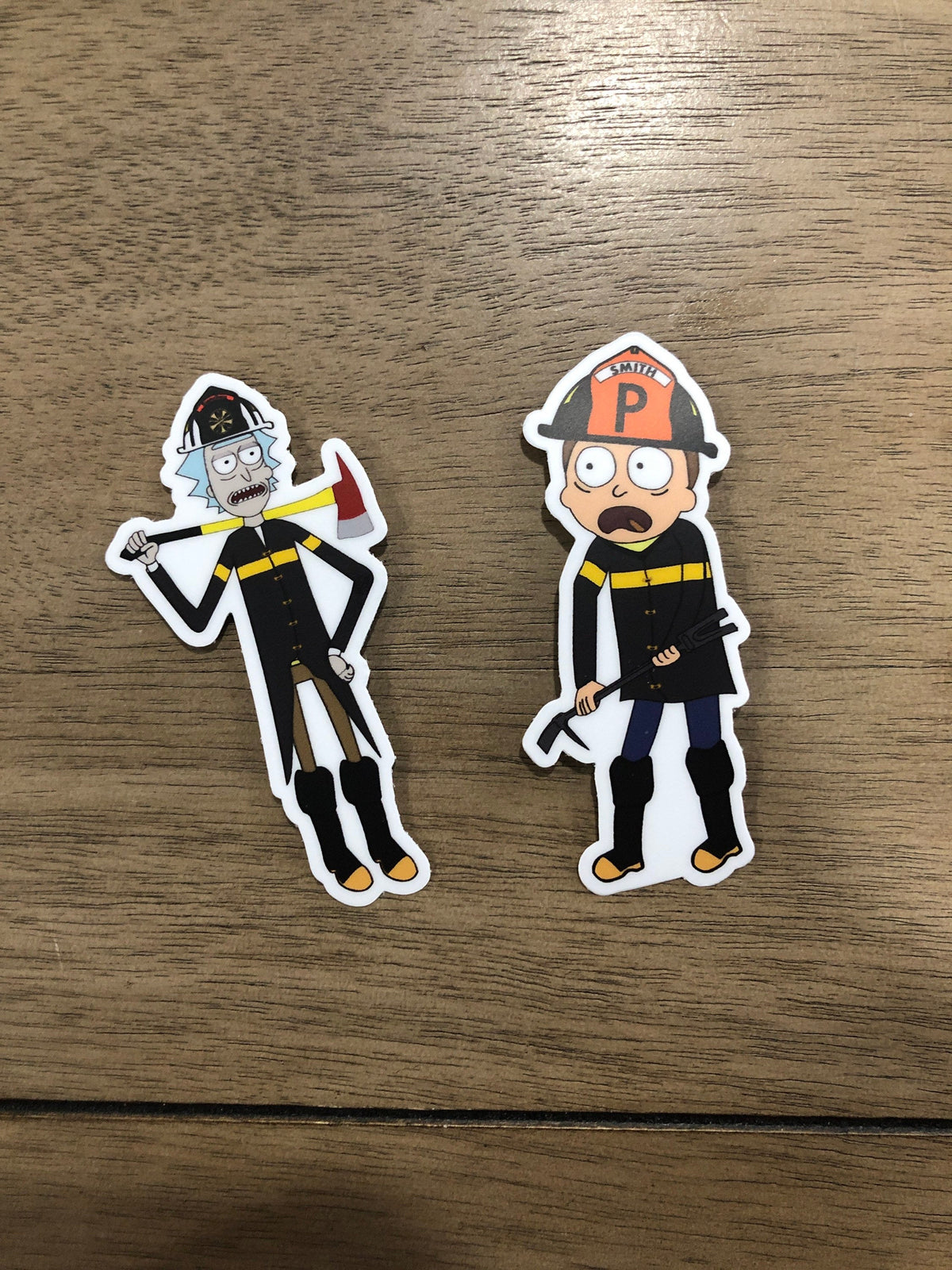 Cartoon Firefighter Stickers