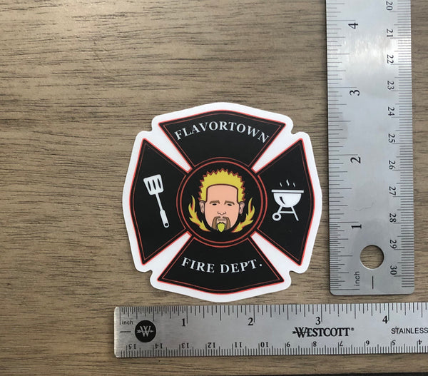 FLAVORTOWN Fire Department Sticker