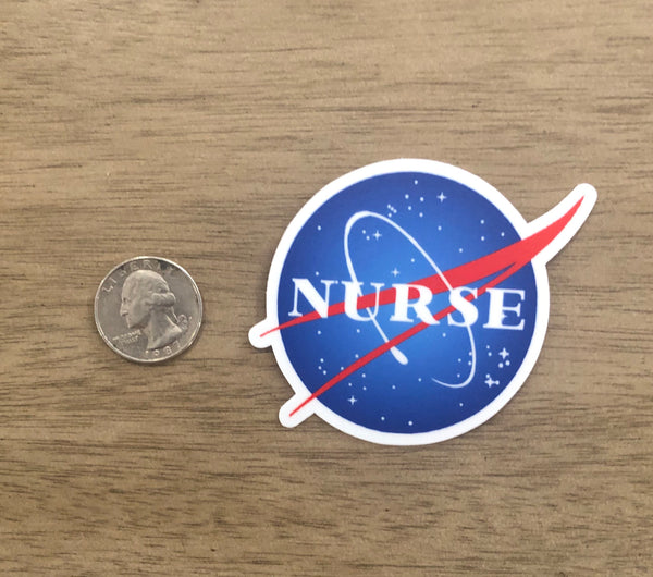 Nurse NASA sticker