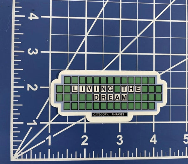 Living The Dream Gameshow Sticker